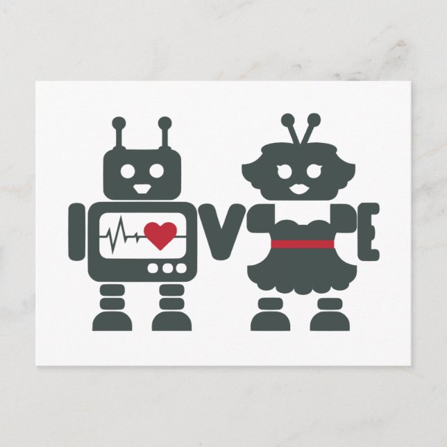 LV - Robots - Love Postcard (Front)