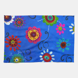 LV WHIMSICAL FLOWERS I TEA TOWEL