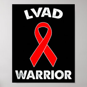 Lvad Warriortee Red-ribbon Day Clothing Lvad Poster