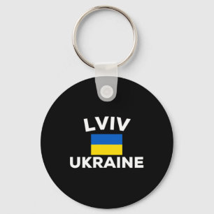 Lviv Ukraine Ukrainian Flag Country City Tourist S Key Ring