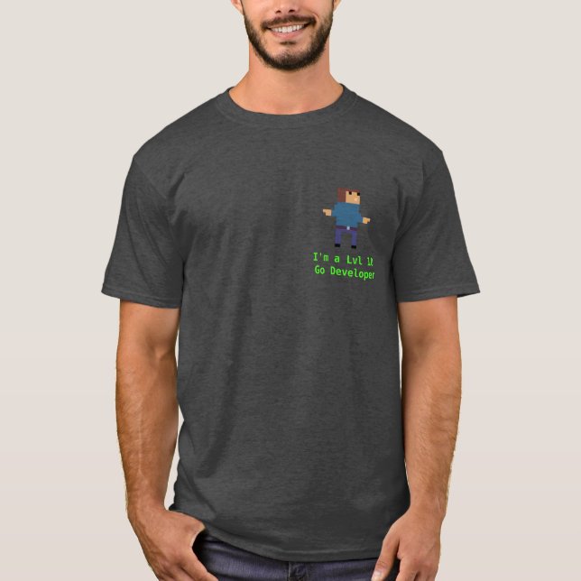 Lvl 10 Go Developer T-Shirt (Front)