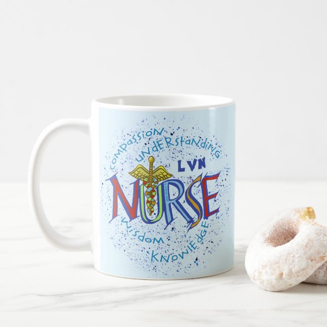 LVN Nurse Motto Coffee Mug (With Donut)
