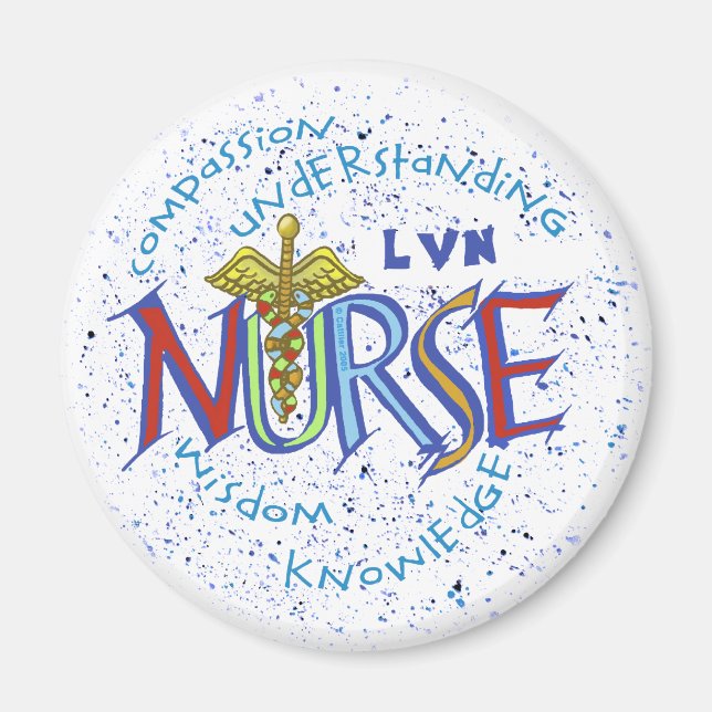 LVN Nurse Motto Magnet (Front)