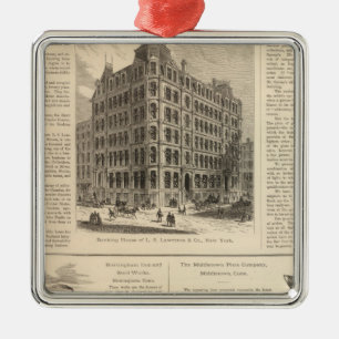 LW Lawrence and Bankers Birmingham Iron Metal Tree Decoration