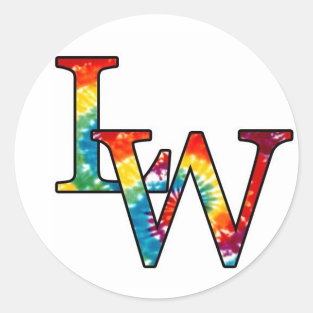 LW logo Classic Round Sticker (Front)