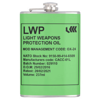 LWP Oil 8oz Tin Hip Flask