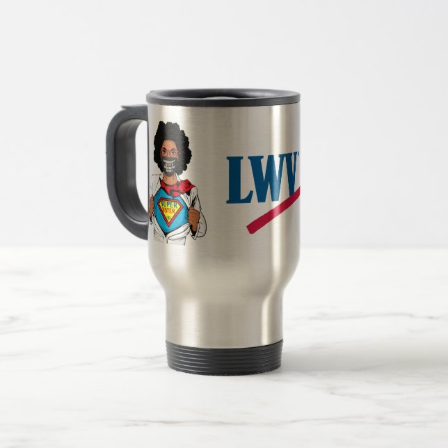 LWV Super Voter Travel Mug (Front Left)