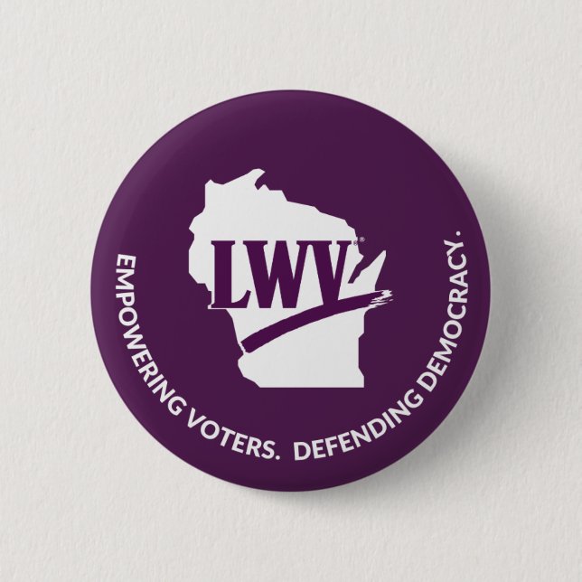 LWV Wisconsin Logo Button (Front)