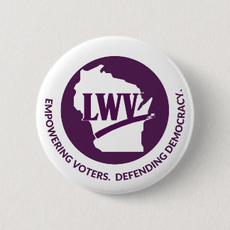  LWV Wisconsin Logo Button - White Background