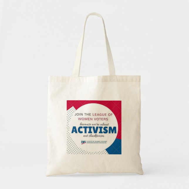 LWVAH Activism Tote Bag (Front)