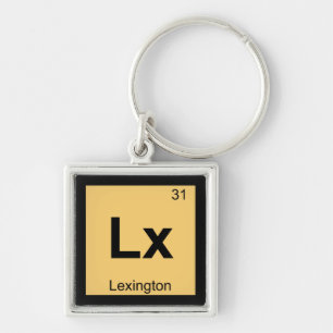 Lx - Lexington Kentucky Chemistry Periodic Table Key Ring
