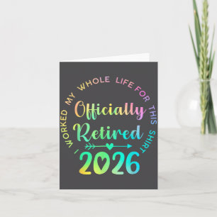Ly Retired 2026 Funny Retirement For Women  Card