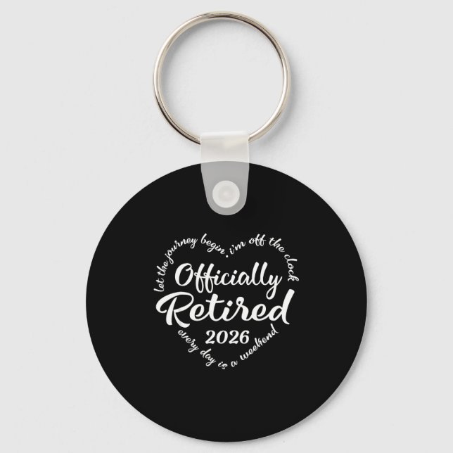 Ly Retired 2026 Hear For Women Retirement  Key Ring (Front)