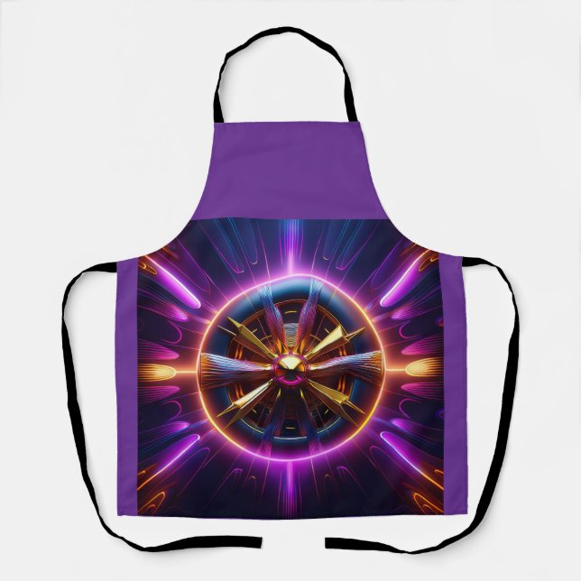 Lyapunov Fractal Much Manipulated Apron (Front)