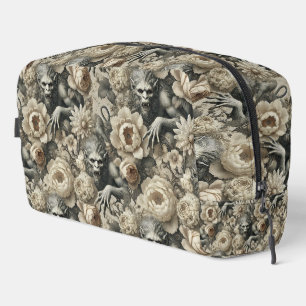 Lycanthropic Splendour – Gothic Werewolf Floral  Dopp Kit