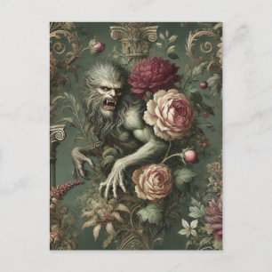Lycanthropic Verdant – Gothic Victorian Holiday Postcard