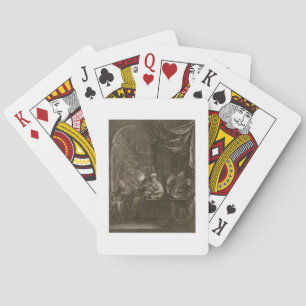 Lycaon Metamorphosed into a Wolf, 1731 (engraving) Playing Cards