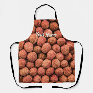 Lychee or Litchi fruit vegan and vegetarian gift Apron