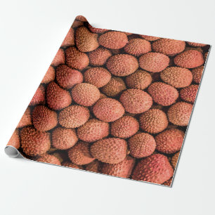 Lychee or Litchi fruit vegan and vegetarian gift Wrapping Paper