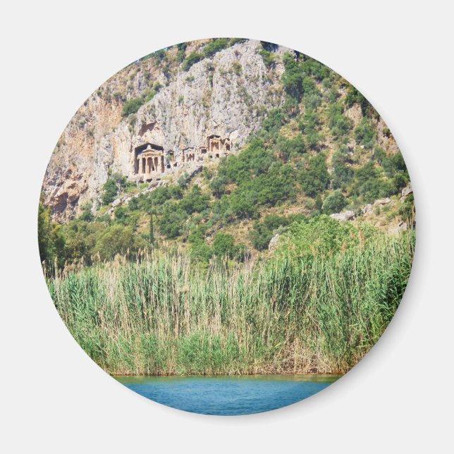 Lycian Rock Tombs, Dalyan,Turkey Magnet (Front)