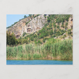 Lycian Rock Tombs, Dalyan,Turkey Postcard