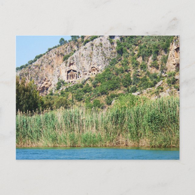 Lycian Rock Tombs, Dalyan,Turkey Postcard (Front)