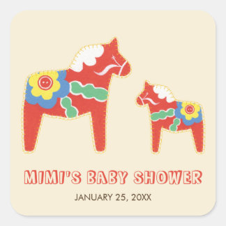 Lycka Till Baby Shower Sticker