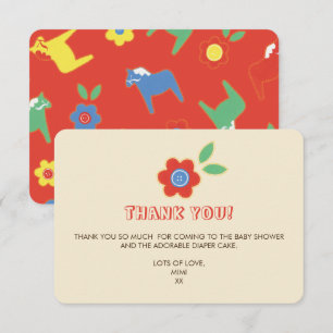Lycka Till Thank You Invitation