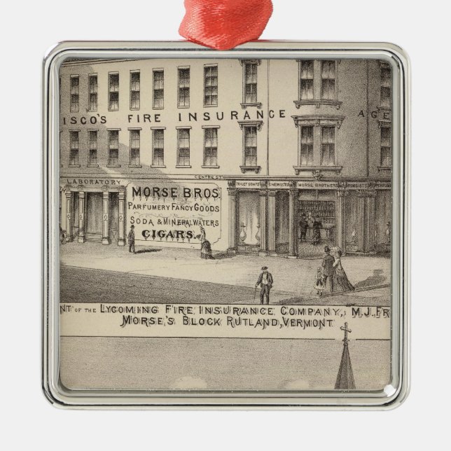 Lycoming Fire Insurance Company Metal Tree Decoration (Front)