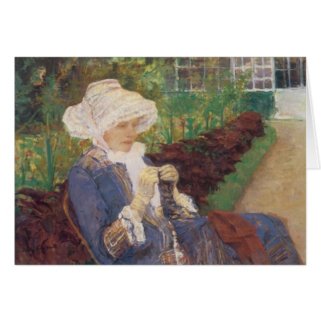 Lydia Crocheting in Garden at Marly, Mary Cassatt (Front Horizontal)
