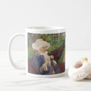 Lydia Crocheting in Garden at Marly, Mary Cassatt Coffee Mug