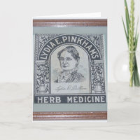 “Lydia E. Pinkham” Get Well Card