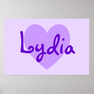 Lydia in Purple Poster