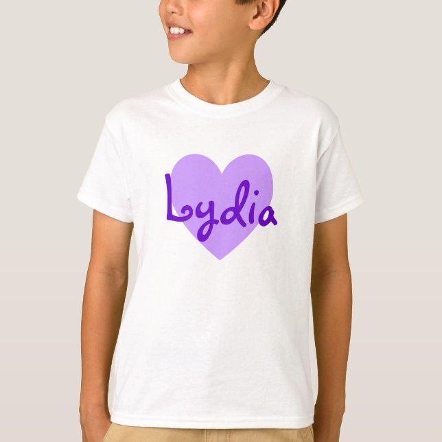 Lydia in Purple T-Shirt (Front)