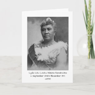 Lydia Liliʻu Loloku Walania Kamakaʻeha, c1898 Card