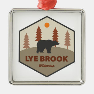 Lye Brook Wilderness Vermont Bear Metal Tree Decoration