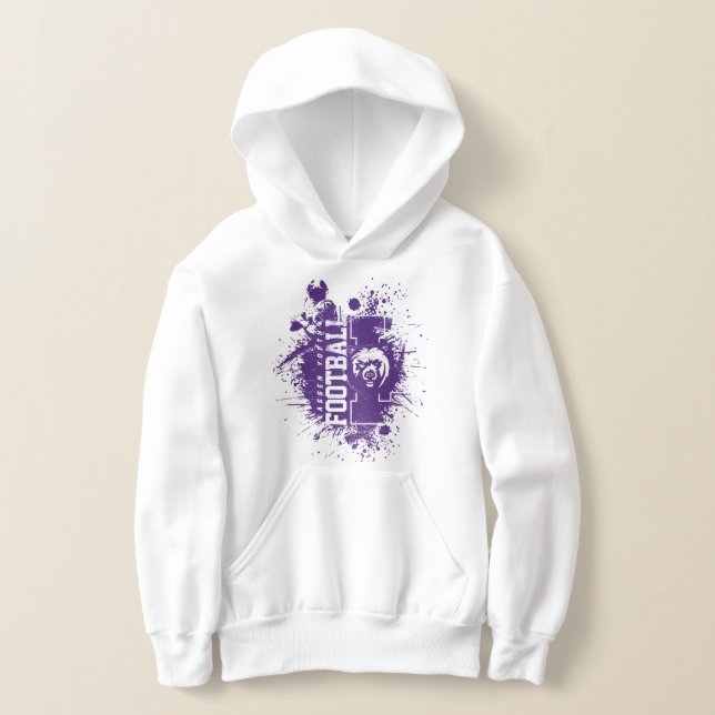 LYFL 05 | Kids Purple Grunge Lassen Logo (Laydown)