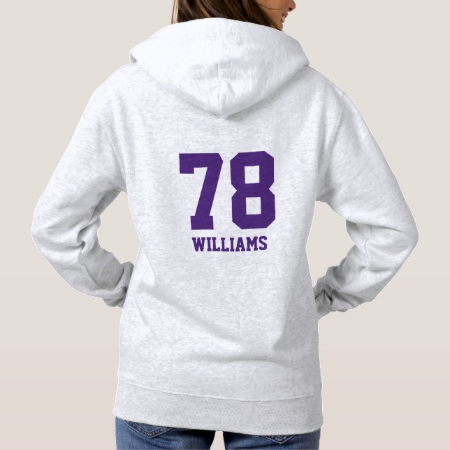 LYFL 07 | Women's Custom Purple Lassen Submark Hoodie (Back)