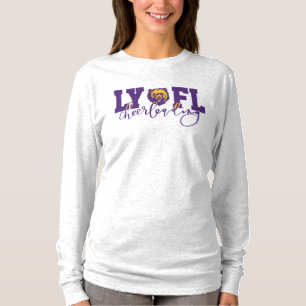 LYFL 10 Women's LYFL Purple Script Cheer Logo T-Shirt