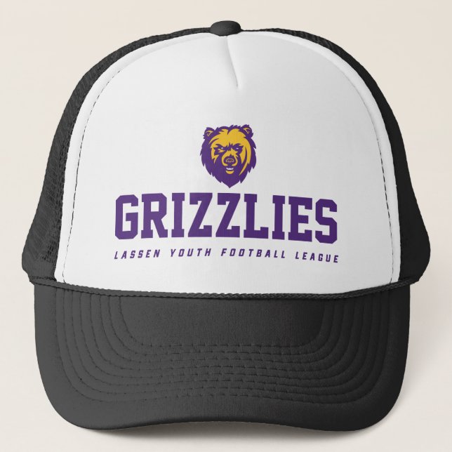 LYFL 14 | Purple Grizzlies Pro Logo Trucker Hat (Front)