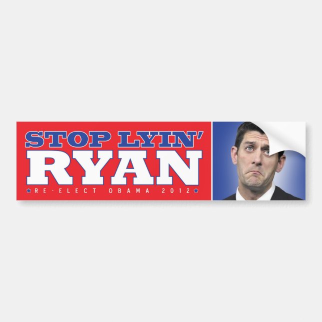 Lyin' Paul Ryan Bumpersticker Bumper Sticker (Front)