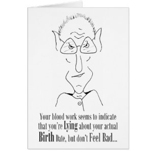 Lying About Your Birth Date - Card