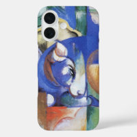 Lying Bull by Franz Marc, Vintage Cubism Art