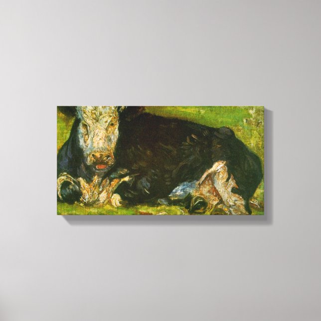 Lying Cow by Vincent van Gogh Canvas Print (Front)