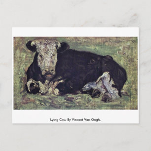 Lying Cow By Vincent Van Gogh. Postcard