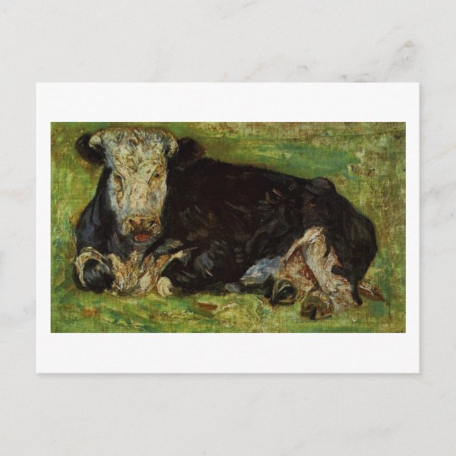 Lying Cow, Vincent van Gogh Postcard (Front)