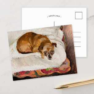 Lying Dog   Zygmunt Waliszewski Postcard