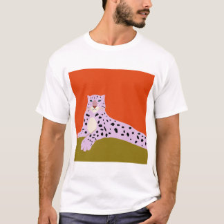 Lying leopard and looking at us T-Shirt