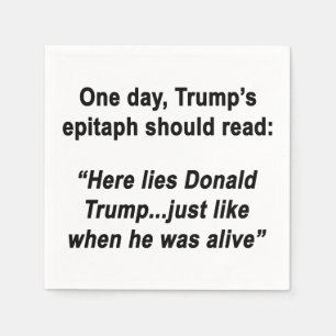 Lying Trump Napkin