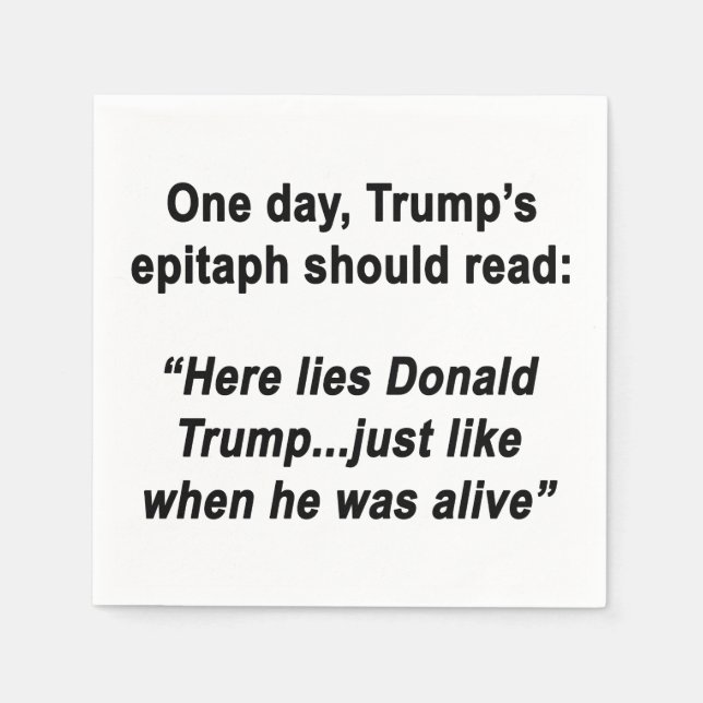 Lying Trump Napkin (Front)
